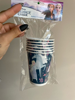 Стаканы бумажные "Холодное сердце" Сканди / Frozen Scandi