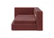 Диван-кровать Cube c нишей L (бордовый FiberGuard)