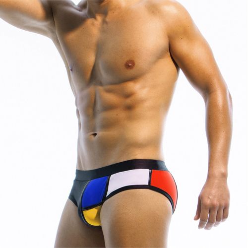 Мужские плавки брифы черные Romeo Rossi RR6652-2