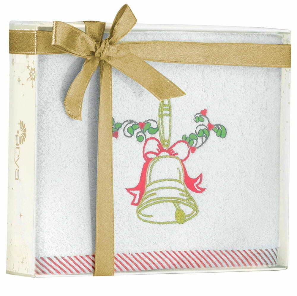 Полотенце 50х90 Arya home Bell белое