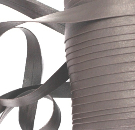 Косая бейка кож.зам, ш. 1,5 см, коричневый