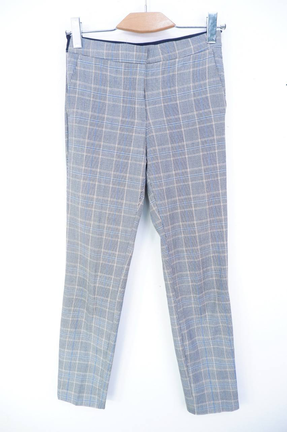 Брюки Zara в стильную клетку, маркировка S, визуально на 44 размер
