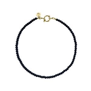 Колье из бусин 4 мм ( matte black )