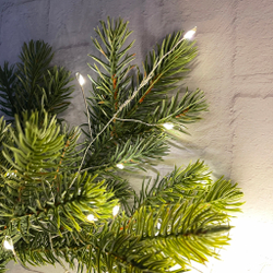 Гирлянда 1м Snake Light Капли Микро на серебряном проводе 400 ламп