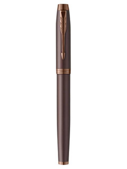 Ручка роллер Parker IM Monochrome Brown, стержень:F, цвет чернил: black, в подарочной упаковке.