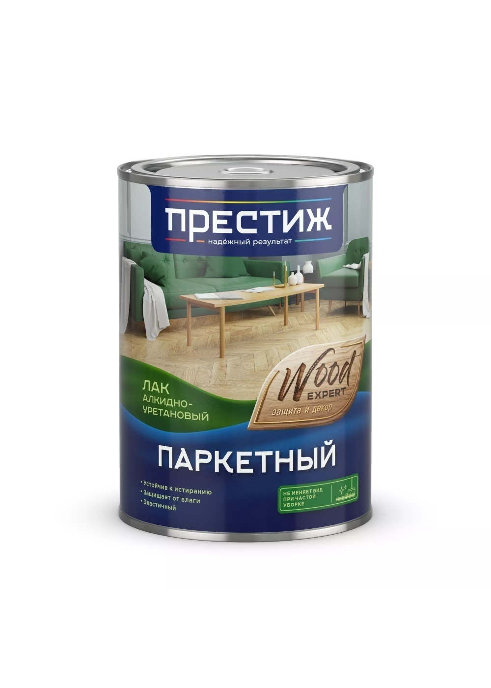 Лак алкидно-уретановый, паркетный полуматовый 0,9 кг