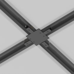Коннектор Х-образный для однофазного шинопровода Maytoni Unity TRA002CX-11B