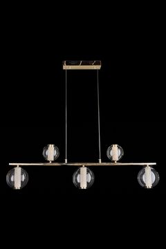 Подвесная люстра LED 40W 3000К LE7703/5L Chrome хром Aurore Leon