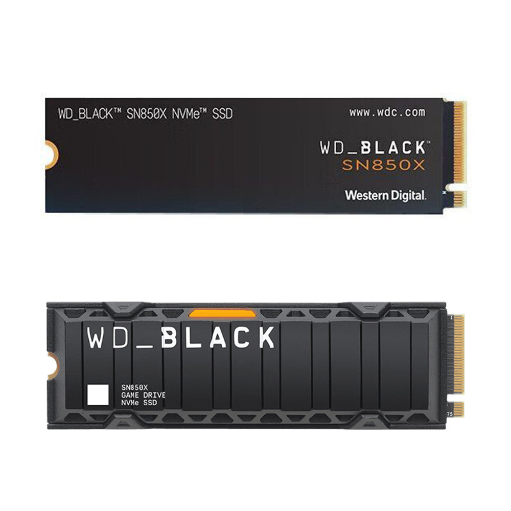 Твердотельный накопитель Western Digital WD SN850X 2ТБ M.2 с радиатором c RGB подсветкой
