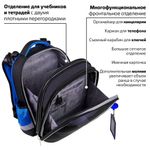 Ранец ЮНЛАНДИЯ EXTRA, с дополнительным объемом, "Soccer ball", 38х29х18 см, 270677