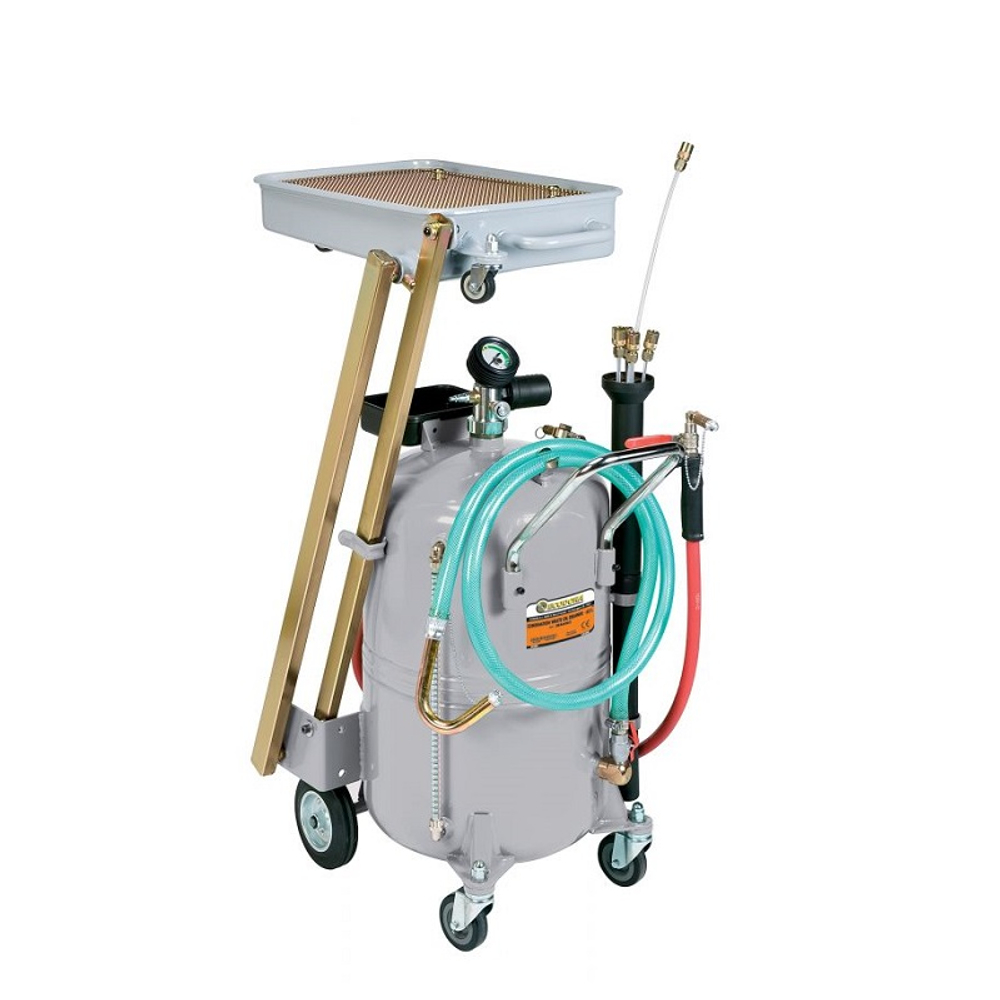 Установка для слива и откачки отработанного масла 65 л., с пантографной ванной 14 л., ECODORA (Италия)