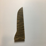 Заглушка правая к плинтусу "LIDER-75" 740 Дуб винтажный