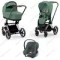 Детская коляска Cybex Priam IV 3 в 1 Leaf Green шасси Chrome автокресло Aton B i-Size