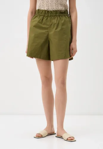 Свободные шорты из хлопка-поплина