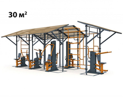 Тренажерная беседка на 7 тренажеров ТРК-1.14