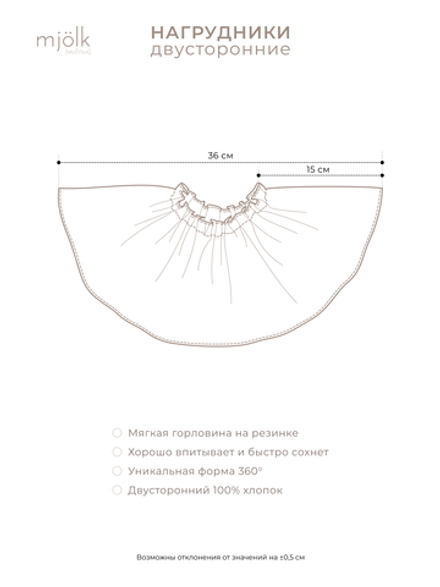 Двусторонний нагрудник Mjölk Лисички