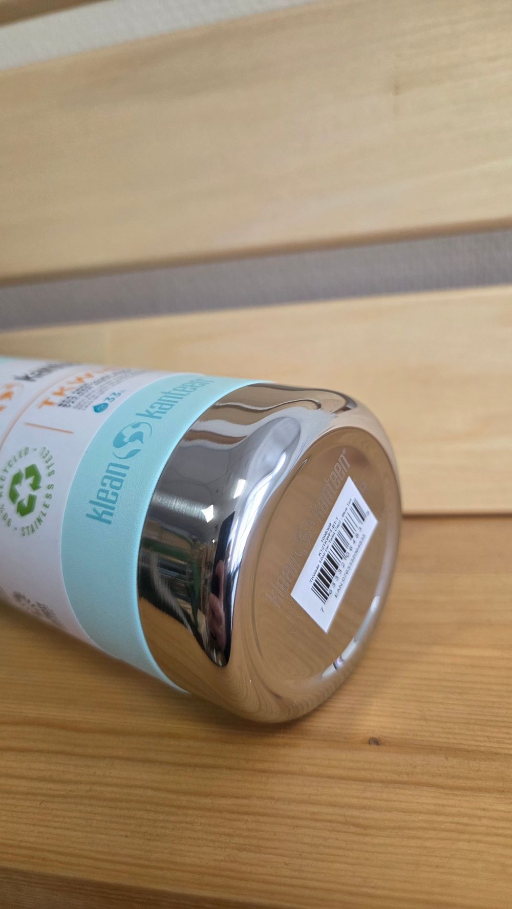 Термокружка Klean Kanteen TKWide Twist Cap 12oz (355 мл) Blue Tint (вмятина на донышке)