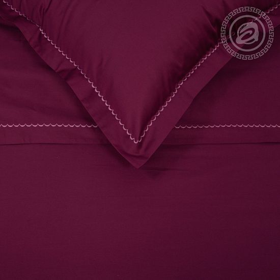 Евро комплект постельного белья Рубин Мако-сатин