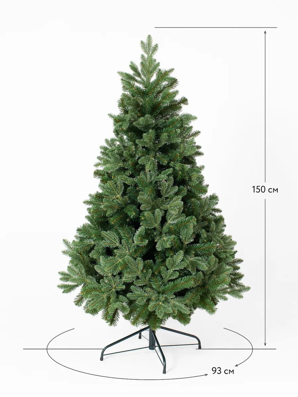 Искусственная ель «Барокко» (Литая+пвх) 210 см / 2.1 м