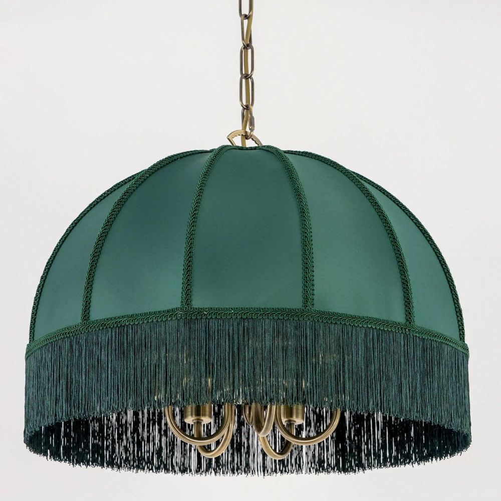Citilux Базель CL407152 Люстра подвесная с зелёным абажуром