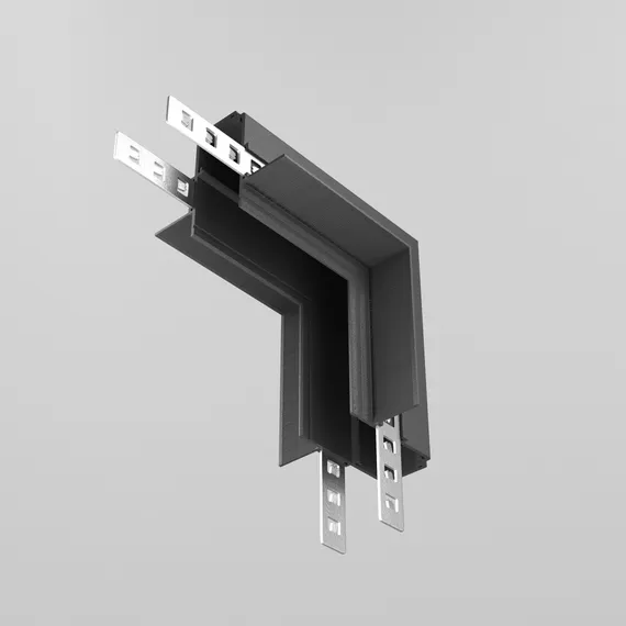 Коннектор угловой внутренний Exility встраиваемый под ГКЛ 12,5 мм, черный Technical tra034icl-42.12b