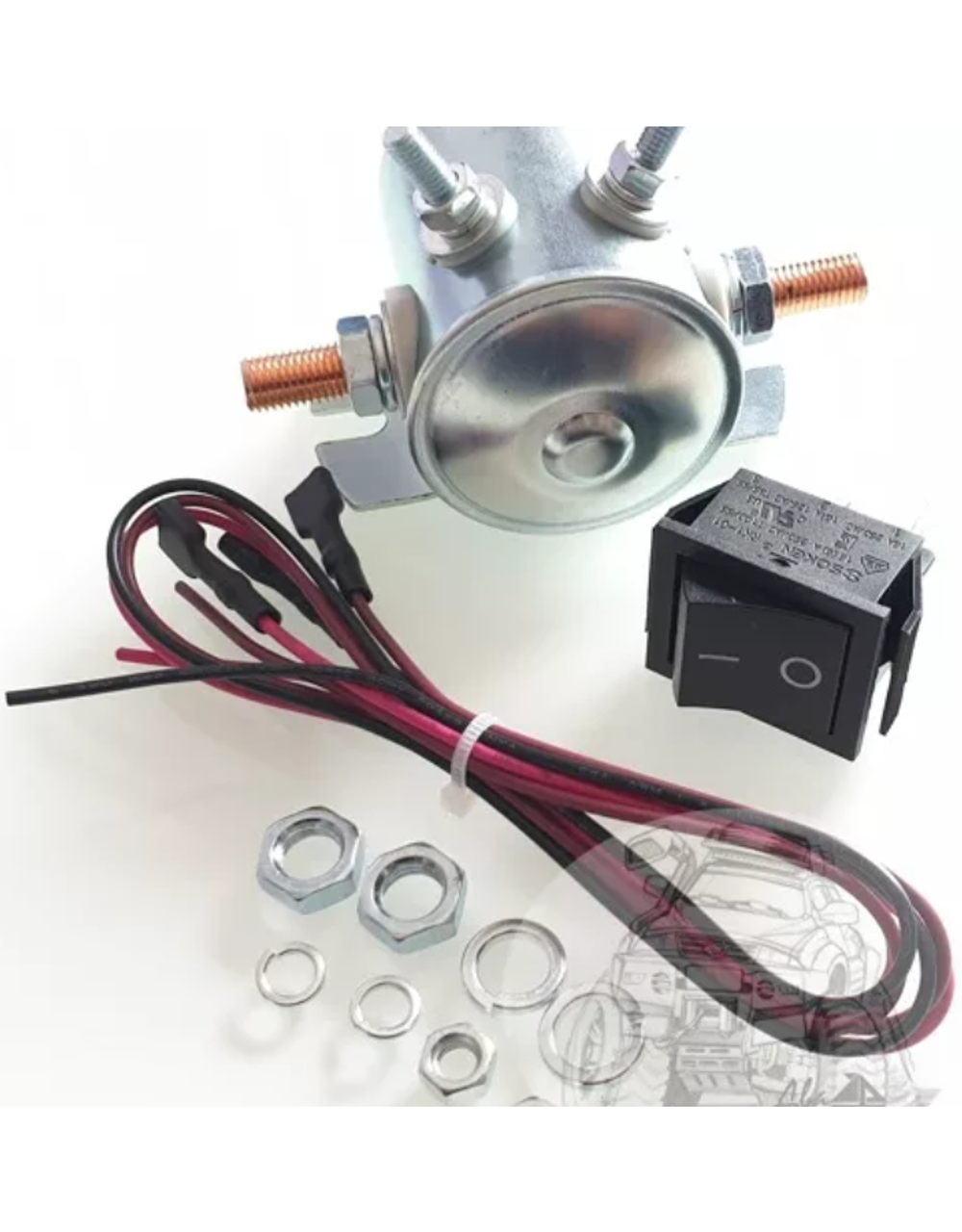Выключатель массы дистанционный 12V 300А