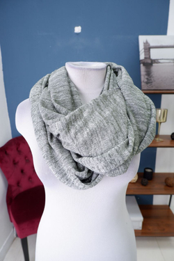 Шарф-снуд серый