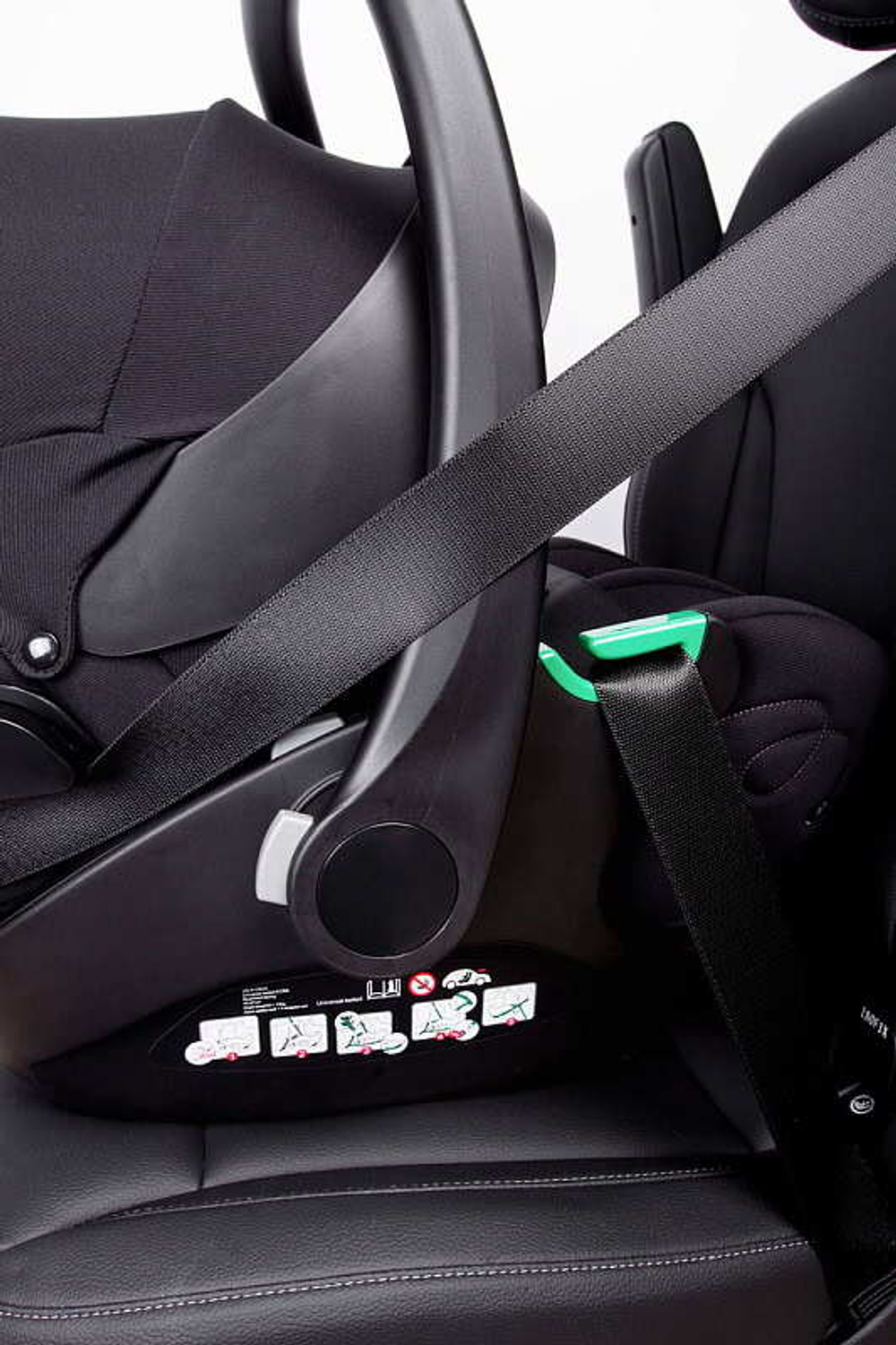 Детская коляска Peppy Monaco 3 в 1 с автокреслом Verona Black Antrazit (графитовый), рама серая