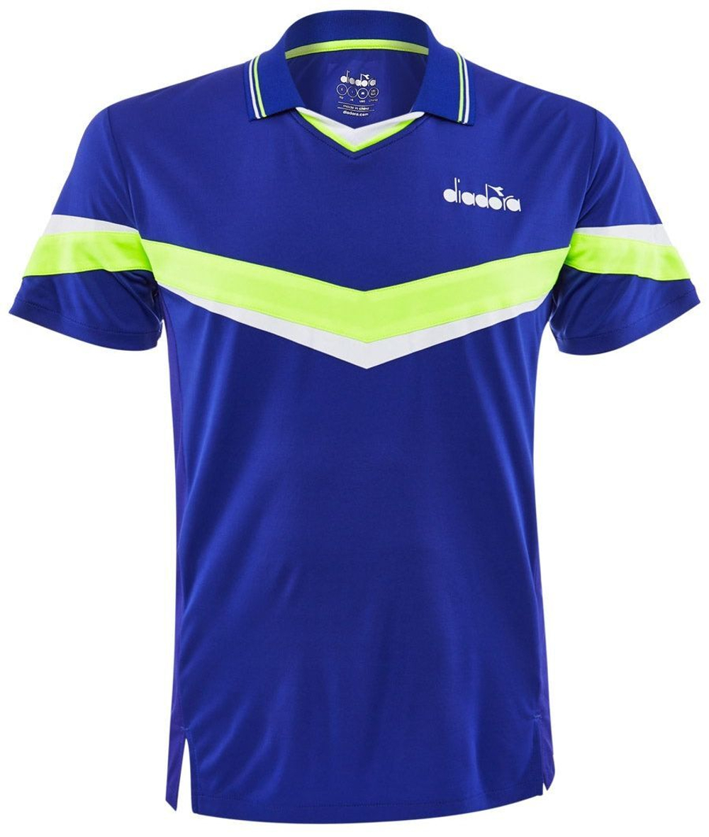 Мужское теннисное поло Diadora Polo SS - blue regista