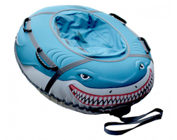 Санки-ватрушка МИТЕК Тюбинг «Акула» овал 125х110 см.