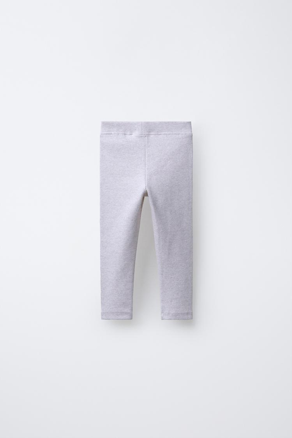 ZARA НАБОР ИЗ ДВУХ ЛЕГИНСОВ С ПРИНТОМ И ОДНОТОННЫХ, ПЕСОЧНЫЙ МЕЛАНЖ