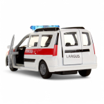 Модель ин. мет. "Lada Largus. Скорая" 12см, двери, багаж. коробка SB-16-47-A-WB (Технопарк)