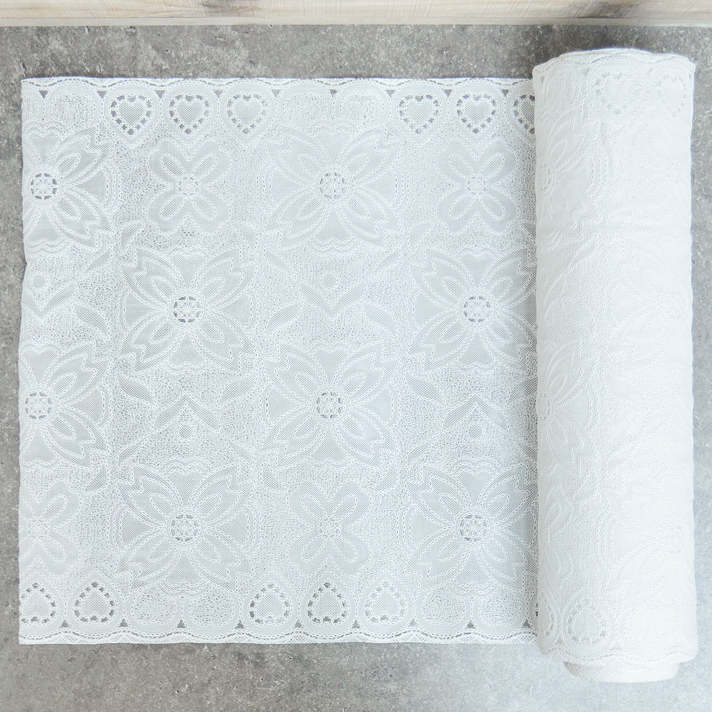 Салфетка ажурная в рулоне 50см*20м MONICA, белая, LSTJXL003A
