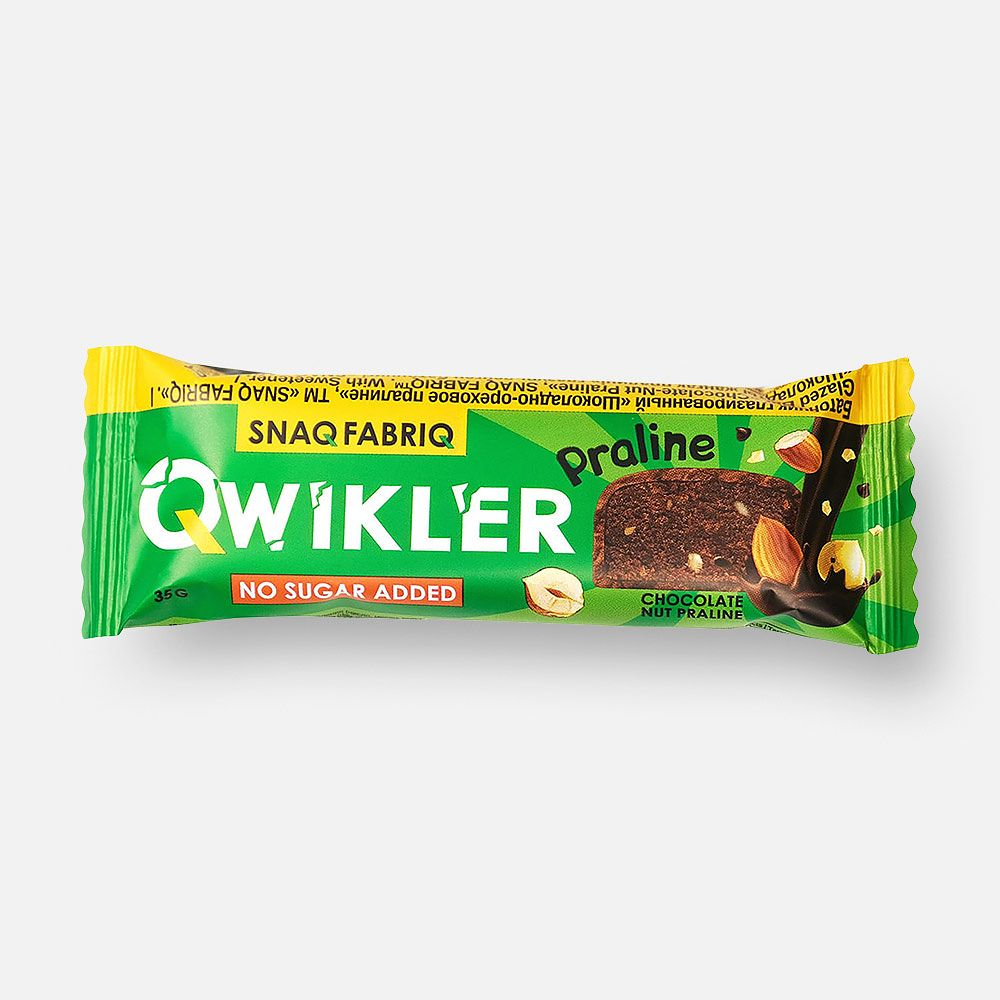 Батончик Snaq Fabriq Qwikler Praline глазированный 35 г
