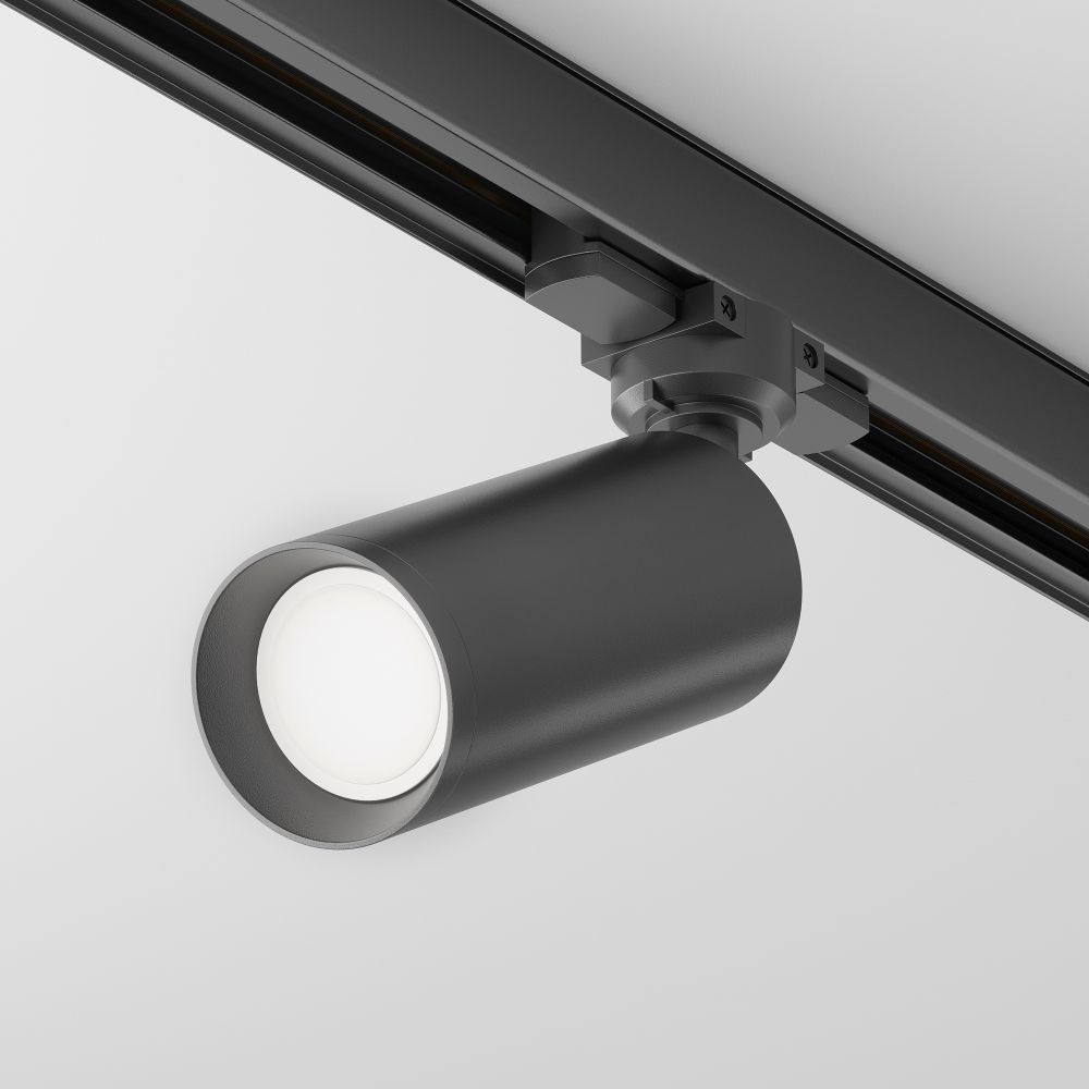 Трековый светильник для трехфазного шинопровода Maytoni Trinity Focus TR028-3-GU10-B