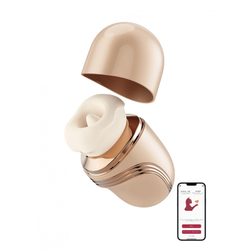 Имитатор куннилингуса BeYourLover Lippy (Губы) вакуумно-волновой с функцией лизания и нагревом