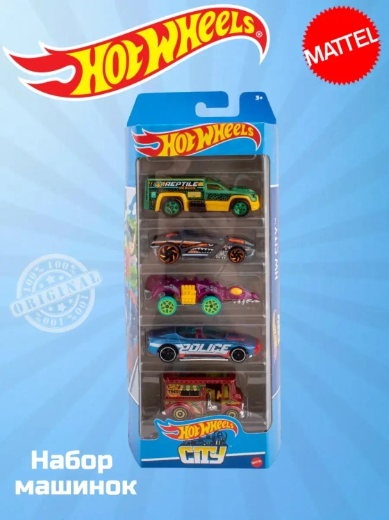 Набор из 5 машинок Хот Вилс City HTV39