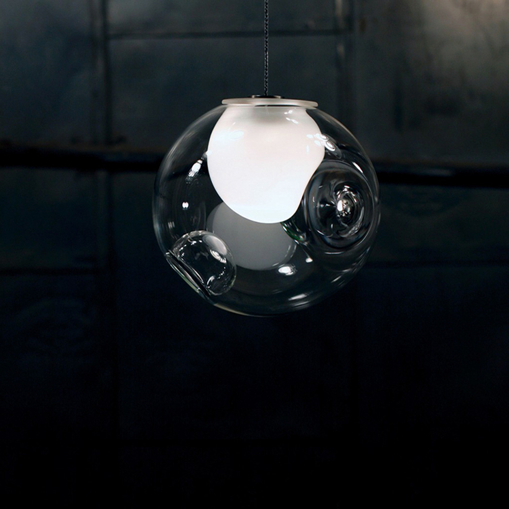 Pendant design lamp  28.7 by Bocci (Clear)