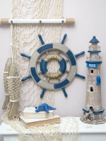 Декор на стену для интерьера "Штурвал" 43 см