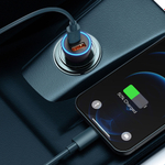 Автомобильная зарядка Baseus Golden Contactor Max Dual Fast Charger Car Charger U+C 60W - Dark Gray
