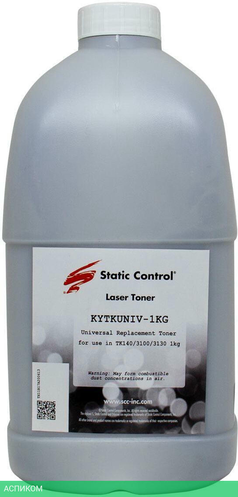 Тонер Static Control KYTKUNIV-1KG черный