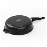 Сковорода алюминий, 24 см, антиприг, Мечта, Гранит black Induction Pro, 024802И, съем руч, индукц