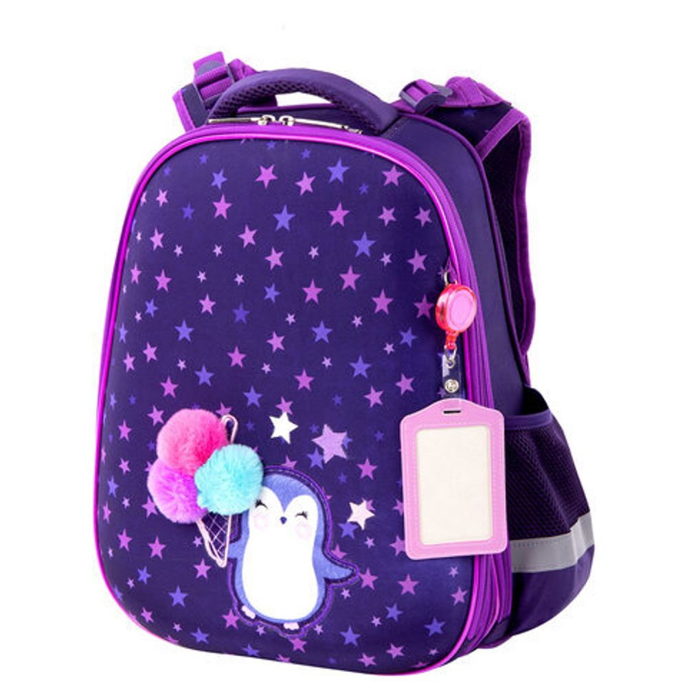 Ранец ЮНЛАНДИЯ EXTRA, с дополнительным объемом, "Penguin", 38х29х18 см, 270673