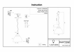Подвесной светильник Maytoni Bellevue P535PL-01W