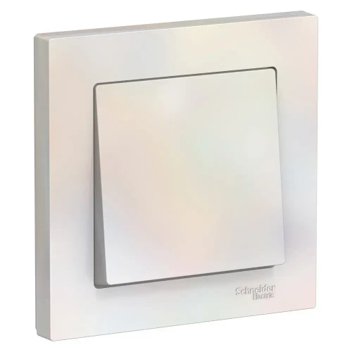 Atlas Design 1-клавишный выключатель, сх.1, 10АХ, в сборе, жемчуг