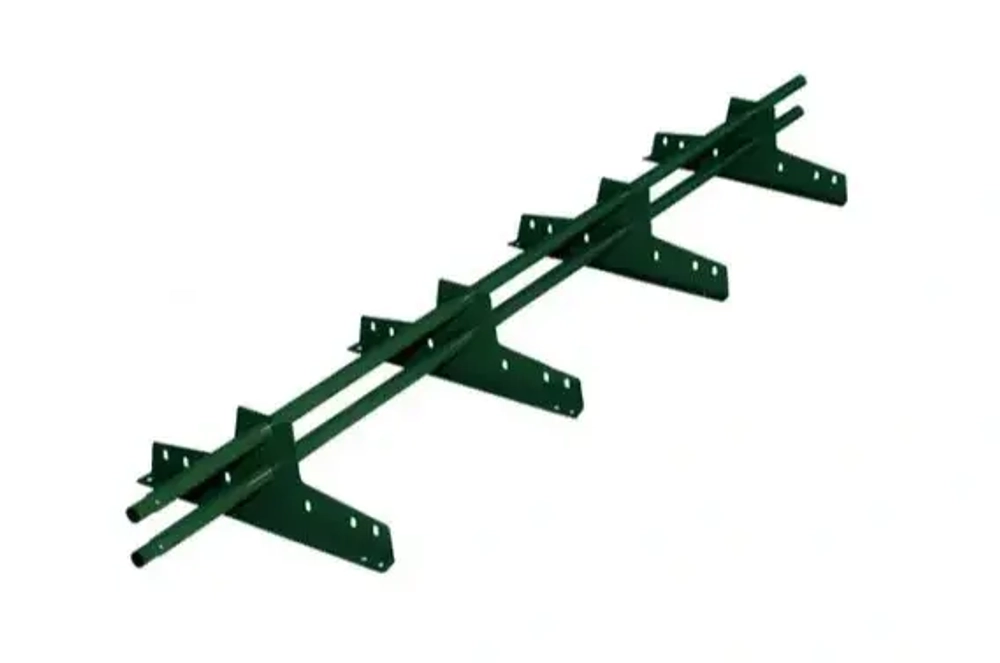 Снегозадержатель трубчатый овальный Grand Line 3 м зеленый RAL 6005