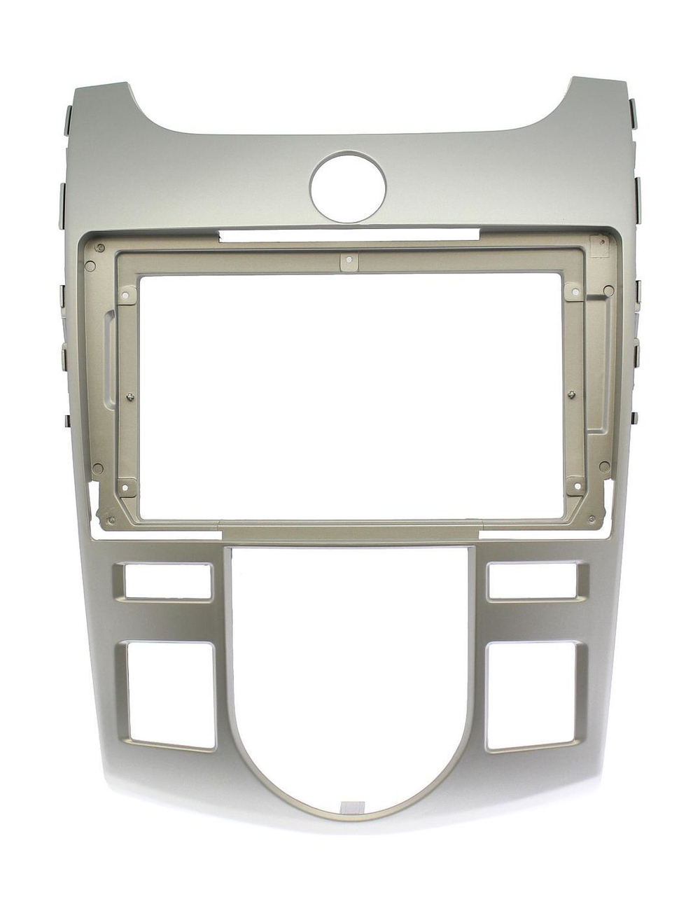 Комплект рамки с разъёмами 9" KIA Cerato 2008-2013 климат (серебро) - Car-Smart 7093CLS