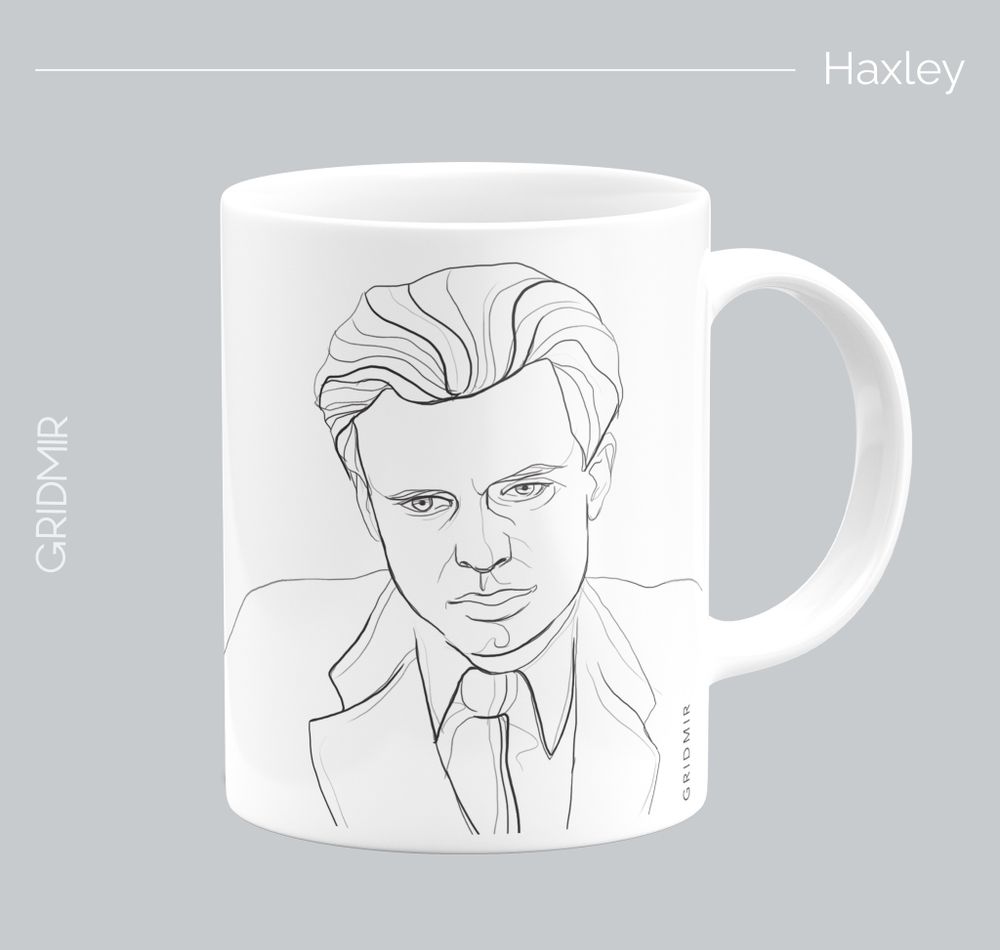 Кружка с принтом минимализм "Хаксли"