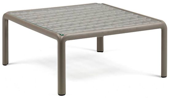 Столик пластиковый кофейный Komodo Tavolino Vetro