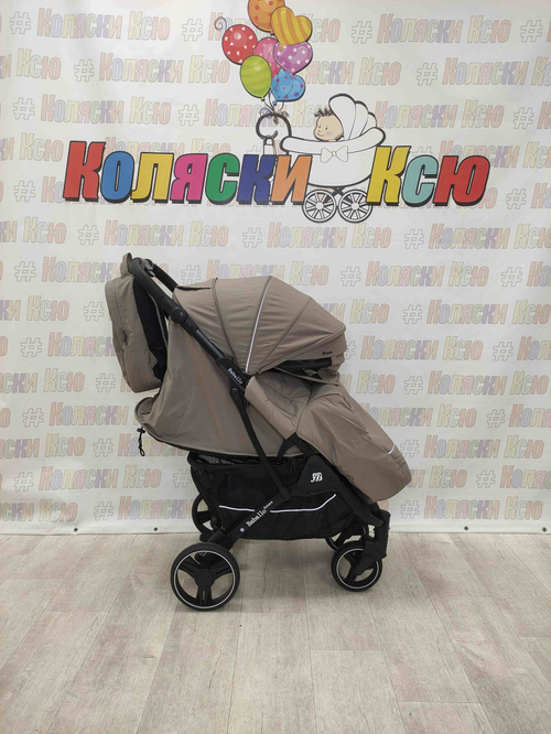 Коляска прогулочная Baballo Future 2024 бежевая (черная рама)